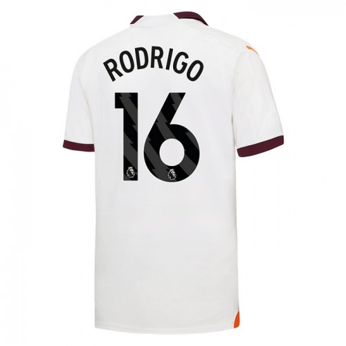 Maillot de Foot Manchester City Rodrigo 16 Exterieur 2023-24 Maillot de Foot Manchester City Rodrigo 16 Exterieur 2023-24
